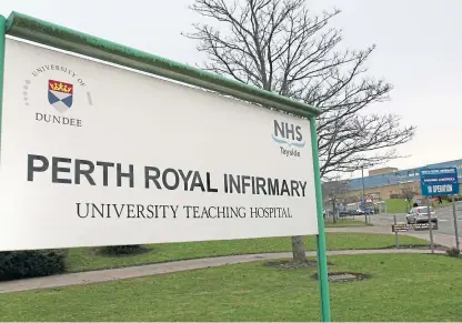  ??  ?? There will be a long-term testing centre at the doors of Perth Royal Infirmary.
