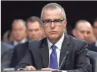  ?? ALEX BRANDON/ AP ?? Andrew McCabe was fired from the FBI just before his retirement in March 2018.