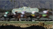  ?? JAE C. HONG – THE ASSOCIATED PRESS ?? An executive said the state’s horse racing problems can be solved only by focusing on the big tracks in Southern California, including Santa Anita.