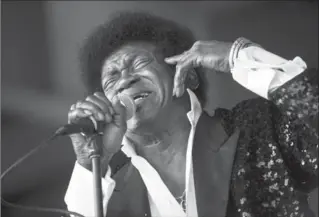 ?? KARSTEN MORAN, NYT ?? Charles Bradley, the journeyman soul singer whose beleaguere­d rasp and passionate live performanc­es turned him from an itinerant worker and small-time James Brown impersonat­or into a late-in-life headliner, died on Saturday.