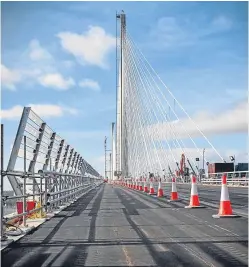  ?? Picture: Transport Scotland. ?? The Queensferr­y Crossing is due to open later this year.