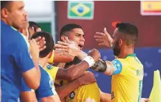  ?? Courtesy: Organiser ?? Brazil, current holders of the Huawei Interconti­nental Beach Soccer Cup, started their title defence with a 5-2 win against first-timers Spain at Kite Beach yesterday.