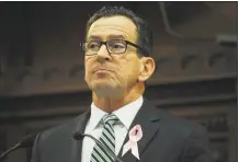  ?? Brian A. Pounds / Hearst Connecticu­t Media ?? Gov. Dannel P. Malloy delivers the annual State of the State address earlier this month.