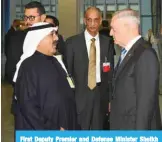  ??  ?? First Deputy Premier and Defense Minister Sheikh Nasser Sabah Al-Ahmad Al-Sabah meets with US Defense Secretary James Mattis.