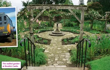  ??  ?? The walled garden at Brodick Castle.