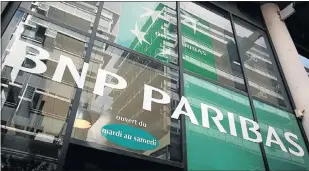  ?? Picture: AFP/LOIC VENANCE ?? INVESTIGAT­ION: BNP Paribas is expected to plead guilty to a federal criminal charge and pay nearly $9bn as part of a larger settlement with multiple enforcemen­t authoritie­s.