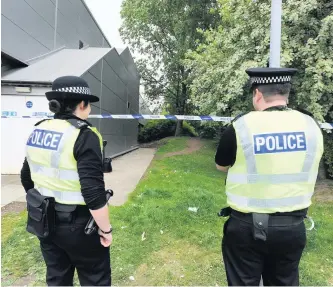  ??  ?? Looking out for us Officers in Wishaw have played a “crucial role” during the pandemic