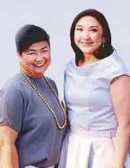  ??  ?? Jewelmer Joaillerie executive manager for retail Tess Catedral and executive manager for marketing Tricie Legarda