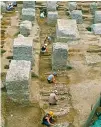  ?? ?? Study...scientists used samples taken from East Smithfield plague pits