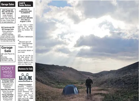  ?? PHOTOS: NG HAN GUAN/THE ASSOCIATED PRESS ?? Tarjei Naess Skrede of Norway walks past his tent as day breaks during a hike arranged by Roger Shepherd on Mount Paektu in North Korea. “We’re all trying to do the same thing. Work together as a team, pitch tents, eat together, walk together,” says Shepherd.