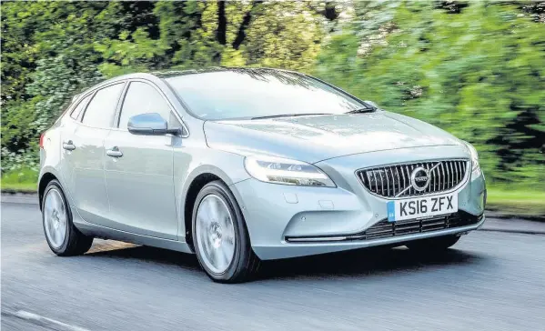  ??  ?? Comfortabl­y more than one in three of all the new Volvos sold in the UK has a V40 badge