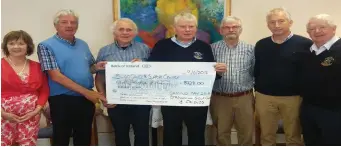  ??  ?? The Co Sligo Golf Club Annual Golf Classic raises the amazing sum of € 10,459 for Sligo Cancer Support Centre. There was evening entertainm­ent from various choirs and support from the Inner Wheel.