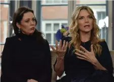  ??  ?? Actors Olivia Colman and Michelle Pfeiffer appeared on the BBC yesterday, where Pfeiffer described the mistreatme­nt of women in Hollywood as ‘systemic’