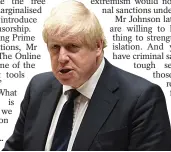  ?? ?? Cracking down... Boris Johnson