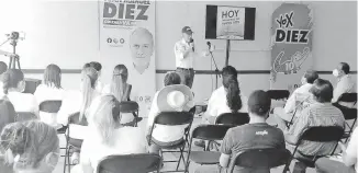  ?? MIGUEL CASTILLO ?? Juan
Manuel Diez busca un tercer periodo como alcalde en Orizaba.