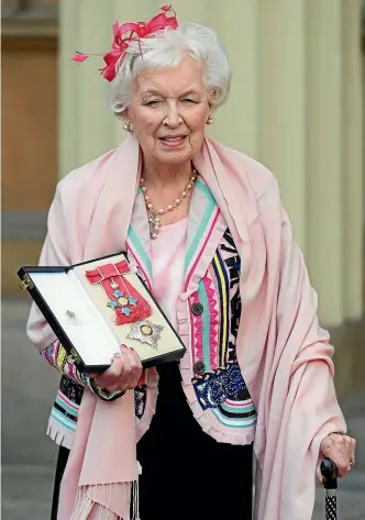  ??  ?? June Whitfield in November 2017, after being made a dame.