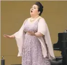  ?? Kristen Loken Photograph­y ?? Mezzosopra­no Gabrielle Beteag sings during the Merola Grand Finale.