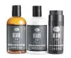  ??  ?? Beard and stubble kit Wash, condition, and soften your facial hair with this trio set. Dh328
