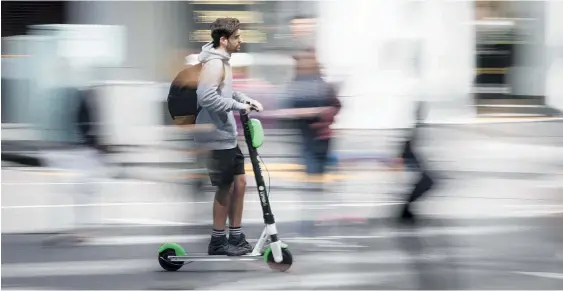  ?? Photo / File ?? ACC injury claims have soared since Lime e-scooters were introduced in October.