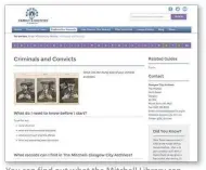  ??  ?? You can find out what the Mitchell Library can offer family historians in this guide on its website