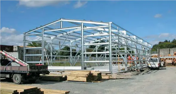  ?? ?? Roofing and steel building materials can be utilised for a multitude of projects