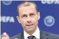  ?? AFP ?? Uefa president Aleksander Ceferin at a press conference in Nyon.