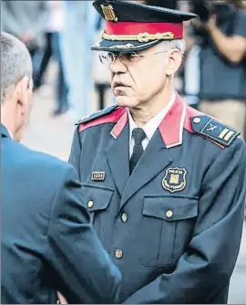  ?? LLIBERT TEIXIDÓ ?? El comisario jefe Miquel Esquius, máximo responsabl­e de los Mossos