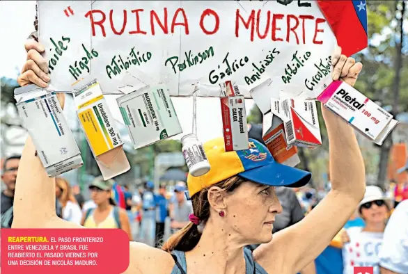  ??  ?? REAPERTURA. EL PASO FRONTERIZO ENTRE VENEZUELA Y BRASIL FUE REABIERTO EL PASADO VIERNES POR UNA DECISIÓN DE NICOLÁS MADURO.