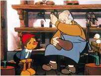  ??  ?? Väterchen Geppetto hat schon sein Päckchen zu tragen mit dem frechen Rotzbengel Pinocchio