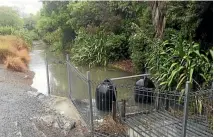  ?? CHERIE SIVIGNON/NELSON MAIL ?? Waterways like the Jimmy Lee Creek in Richmond rose, but not enough to cause concern.