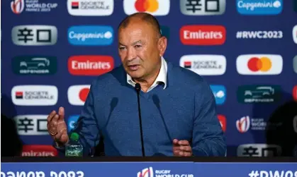  ?? ?? Eddie Jones said he wanted to stay on with Australia, despite reports of his interview for the Japan job. Photograph: Andrew Matthews/PA