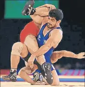  ?? GETTY IMAGES ?? ■ Sushil (in blue) has had fitness issues in recent months.