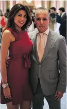  ??  ?? Life coach Maria Essaris and husband, restaurate­ur/businessma­n John “Yanni” Essaris were among the many guests proudly supporting the HLBS Annual Ilios Gala.