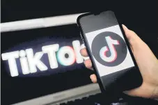  ?? — AFP file photo ?? Photo the social media applicatio­n TikTok logo is displayed on the screen of an iPhone in Arlington, Virginia.