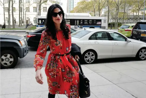  ?? (Photo by Mark Lennihan, AP) (Photo by Mark Lennihan, AP) ?? In this Nov. 2, 2016 file photo, Huma Abedin is seen in the Brooklyn borough of New York. A person familiar with the investigat­ion into Hillary Clinton's use of a private email server says Abedin did not forward "hundreds and thousands" of emails to...