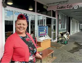  ?? ROBERT STEVEN ?? Turangi’s Cadillac Cafe owner Rachael Lange says all Taupo¯ district businesses should be allowed to open on Easter Sunday.