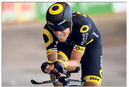  ?? (Photos AFP) ?? Sylvain Chavanel quitte le Var sur son premier titre de champion de France de l’américaine avec Thomas Boudat.