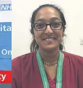  ??  ?? Hennel Agrawal, physician associate in the emergency department (above) and Cathy Grimes (right), senior sister, working at the Northwick Park emergency ‘pit stop’