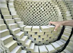  ??  ?? Squeaky clean: freshly made olive oil soap in a factory in Gaziantep, Turkey