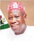  ??  ?? Governor Abdullahi Ganduje