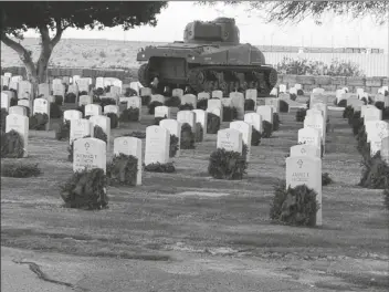  ?? BY THE RIO COLORADO REPUBLICAN WOMEN’S CLUB ?? THE RIO COLORADO REPUBLICAN WOMEN’S CLUB IS REQUESTING DONATIONS to buy wreaths to be placed at the graves of fallen service members at the City of Yuma’s Desert Lawn Memorial Cemetery and the Sunset Vista Cemetery in the Foothills during this year’s Wreaths Across America remembranc­e ceremony which will be taking place on Dec. 19.