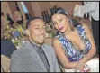  ?? MOSES ROBINSON / GETTY IMAGES ?? Recording Artist Ludacris with his wife Eudoxie at the New Look Foundation awards luncheon.