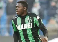  ??  ?? Alfred Duncan İtalyan Kulübü Sassuolo’da forma giyiyor.