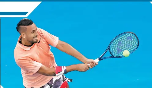  ?? / FOTO: REUTERS ?? El tenista australian­o Nick Kyrgios ha tenido serios problemas con esta situación.