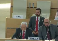  ?? (Screenshot/UN) ?? ISRAEL’S EMPTY SEAT at the UNHRC in Geneva.