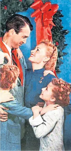  ??  ?? It’s A Wonderful Life has been voted the UK’s favourite Christmas film and is now being used in a campaign to highlight mental health issues at this time of year