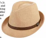  ??  ?? Dorfman Pacific Onshore hemp safari hat with leather band