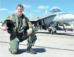  ?? HANDOUT / POSTMEDIA NEWS ?? Capt. Thomas McQueen of Hamilton was killed when the fighter jet he was piloting crashed in Alberta in 2016.
