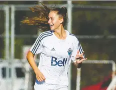  ?? VANCOuvER WHITECAPS FC ?? Jordyn Huitema, 18, of Chilliwack, has translated her soccer talent into a major European contract.