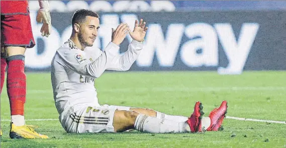  ?? FOTO: EFE ?? Eden Hazard se lesionó el pasado 22 de febrero ante el Levante. Ahora, el belga será operado en Dallas y estará entre dos y tres meses de baja